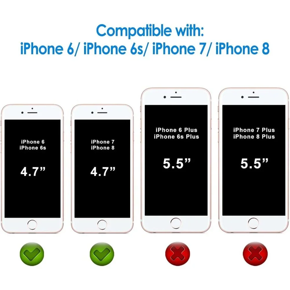 Screen Protector for iPhone 8, 7, 6s and 6 - 4.7-Inch Tempered Glass 2-Pack